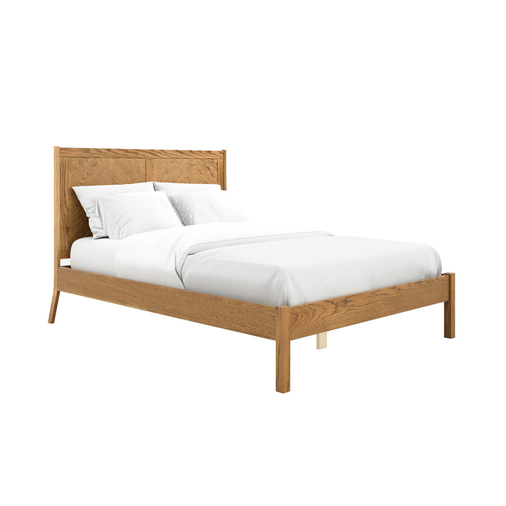 LPD Furniture Palms smoked king size bed in a modern bedroom setting