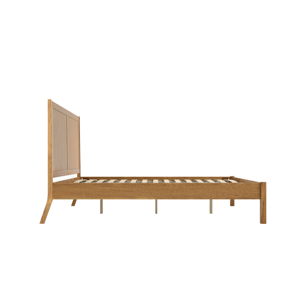 LPD Furniture Palms smoked king size bed in a modern bedroom setting