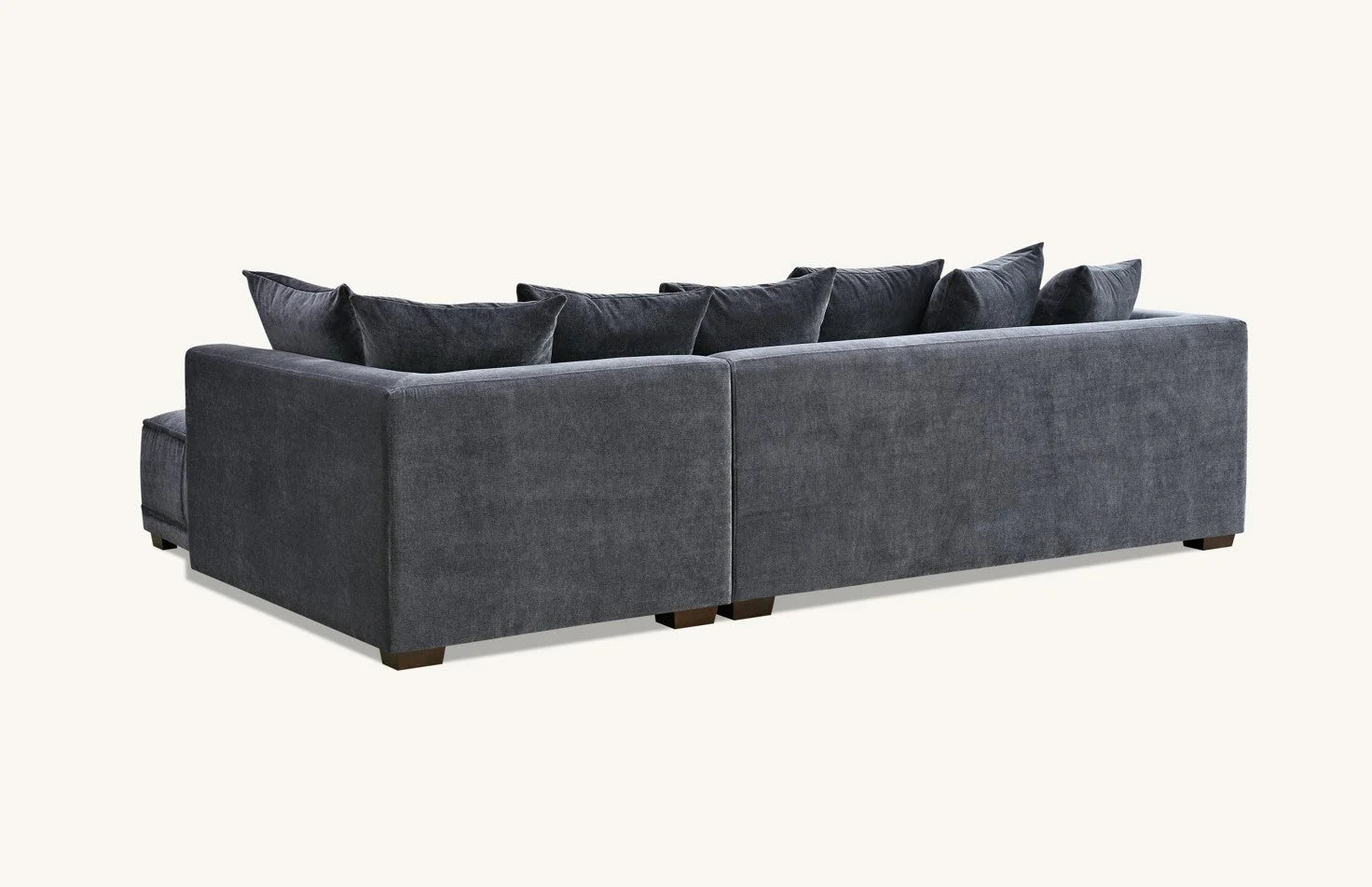 	Furnish365 Gramercy steel mermaid fabric corner sofa in a modern living room setting