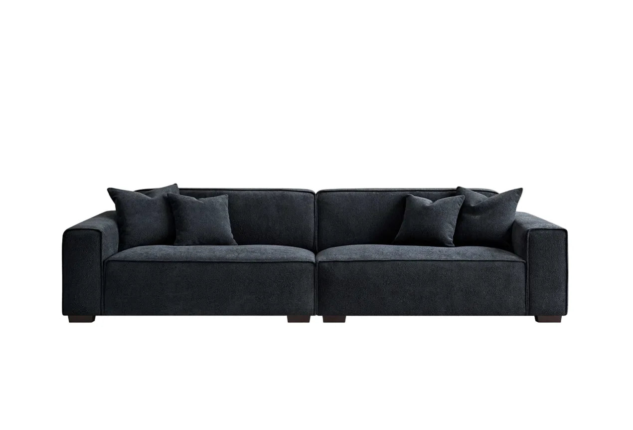 Dakota Bouclé Sofa Range – Duck Feather Padding with Elegant Piping | Furnish365