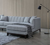 Furnish365 Cooper corner sofa from behind showing the mid-century modern design