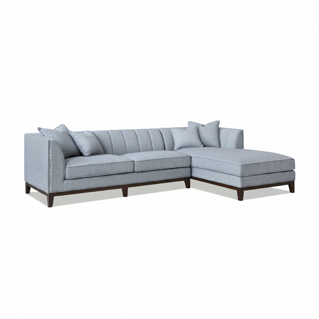 Cooper Bouclé Corner Sofa – Mid-Century Modern Design | Furnish365