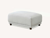 	Furnish365 Lottie modular bouclé corner sofa with scatter cushions in a modern living room setting
