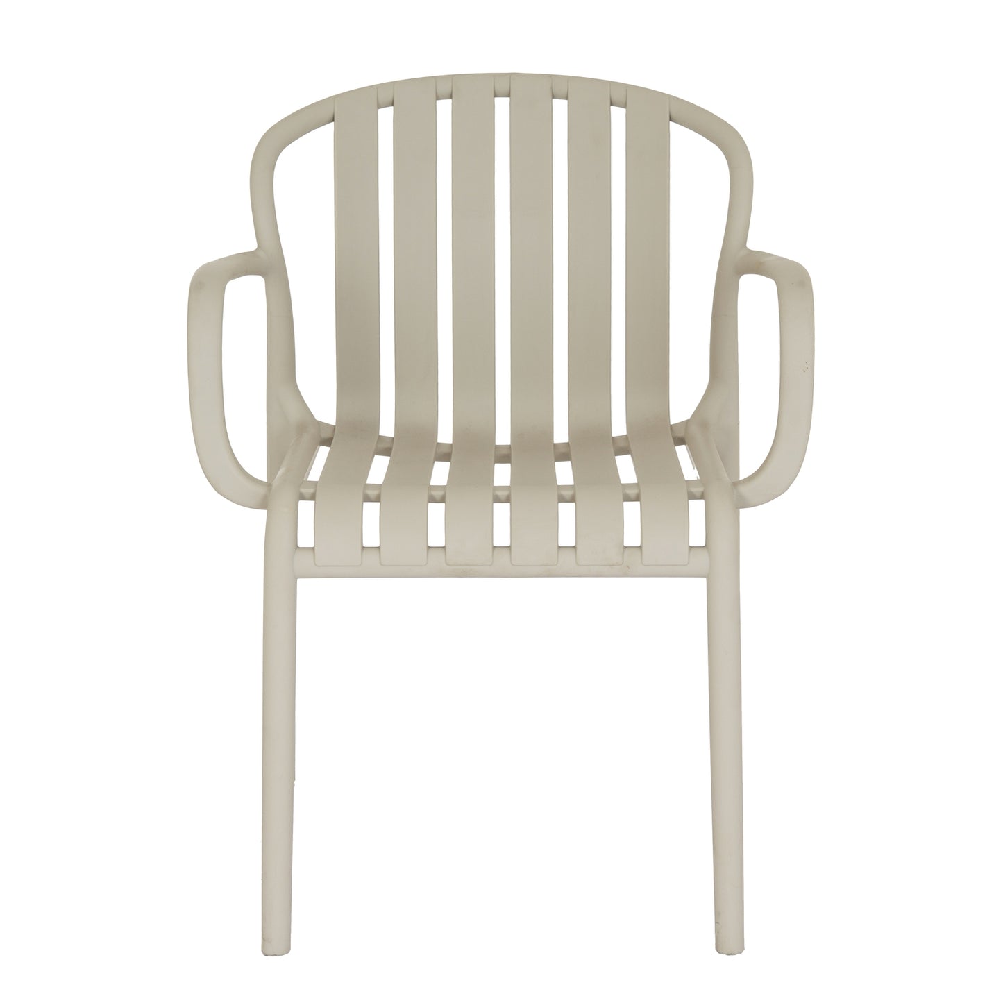 Side view of Hill Interiors Axis putty grey carver chair showing the armrests and sleek design