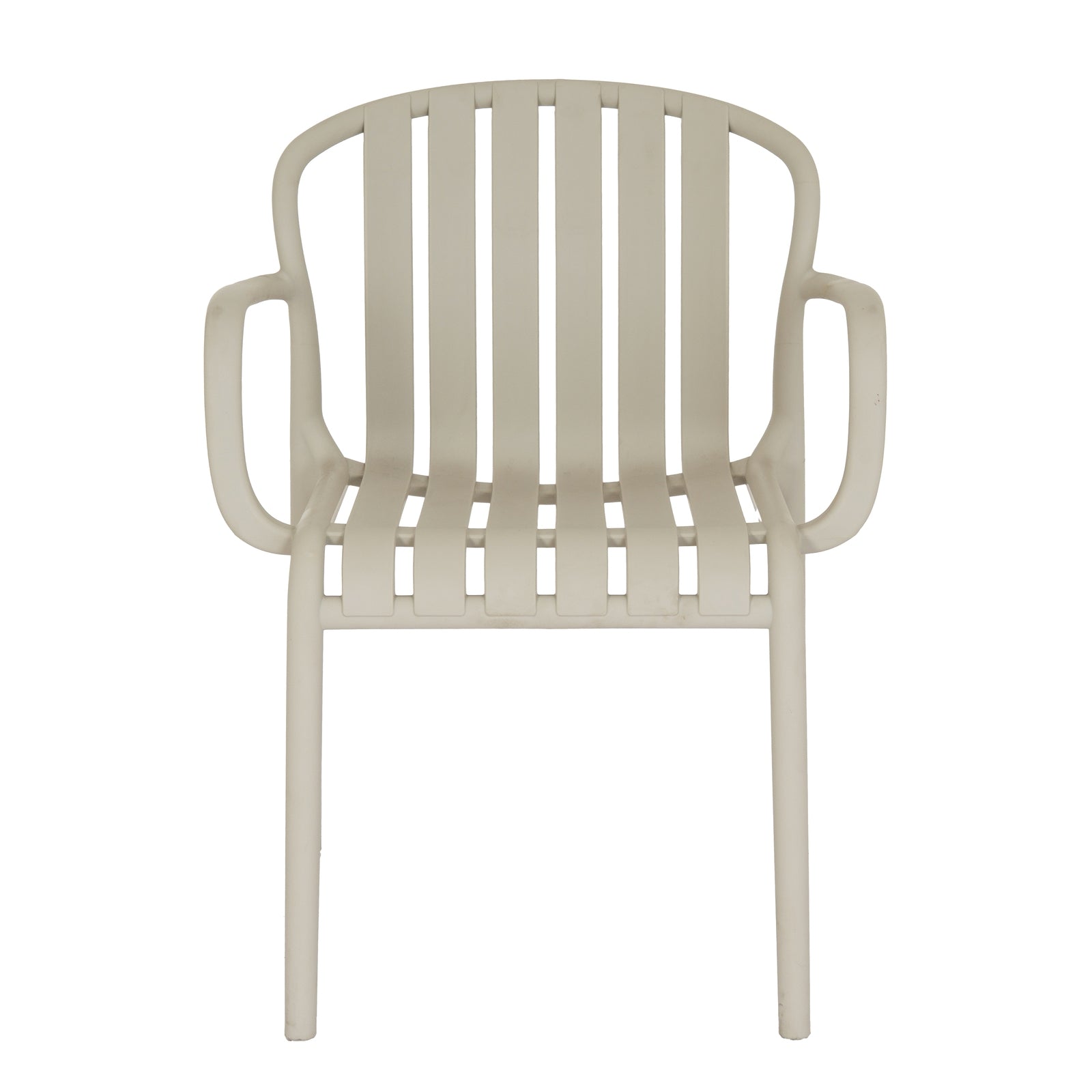 Side view of Hill Interiors Axis putty grey carver chair showing the armrests and sleek design