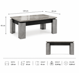 Sleek coffee table – Italian design, clean lines, minimalist and functional for modern living rooms
