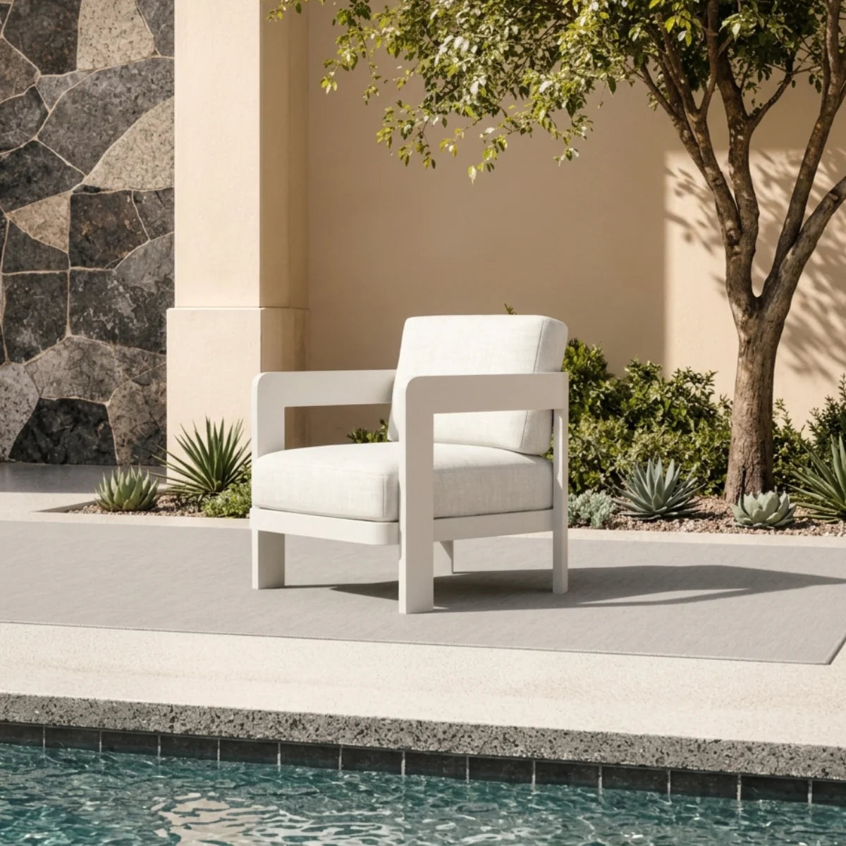 Furnish365 Sofia 4 seater outdoor lounge set in a modern garden setting