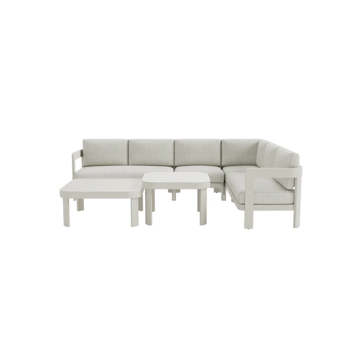 Furnish365 Sofia 8 seater outdoor modular corner sofa set in a modern garden setting