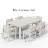 Furnish365 Sofia 6 seater outdoor dining set in a modern garden setting