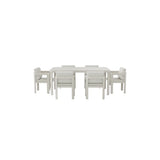 Furnish365 Sofia 6 seater outdoor dining set in a modern garden setting
