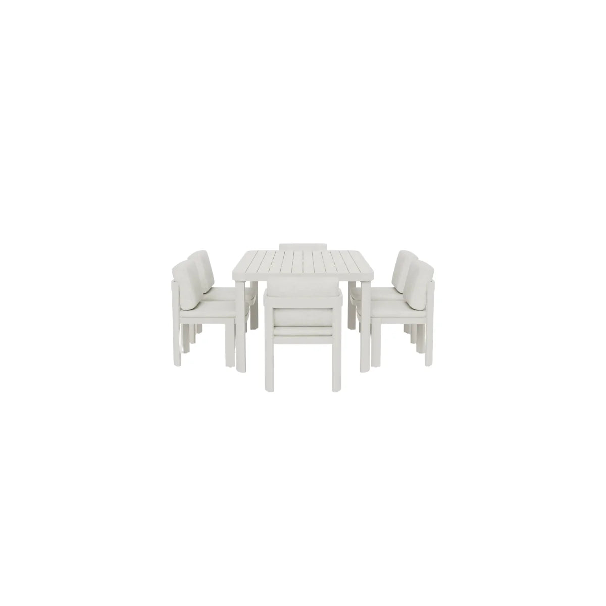 Furnish365 Sofia 6 seater outdoor dining set in a modern garden setting