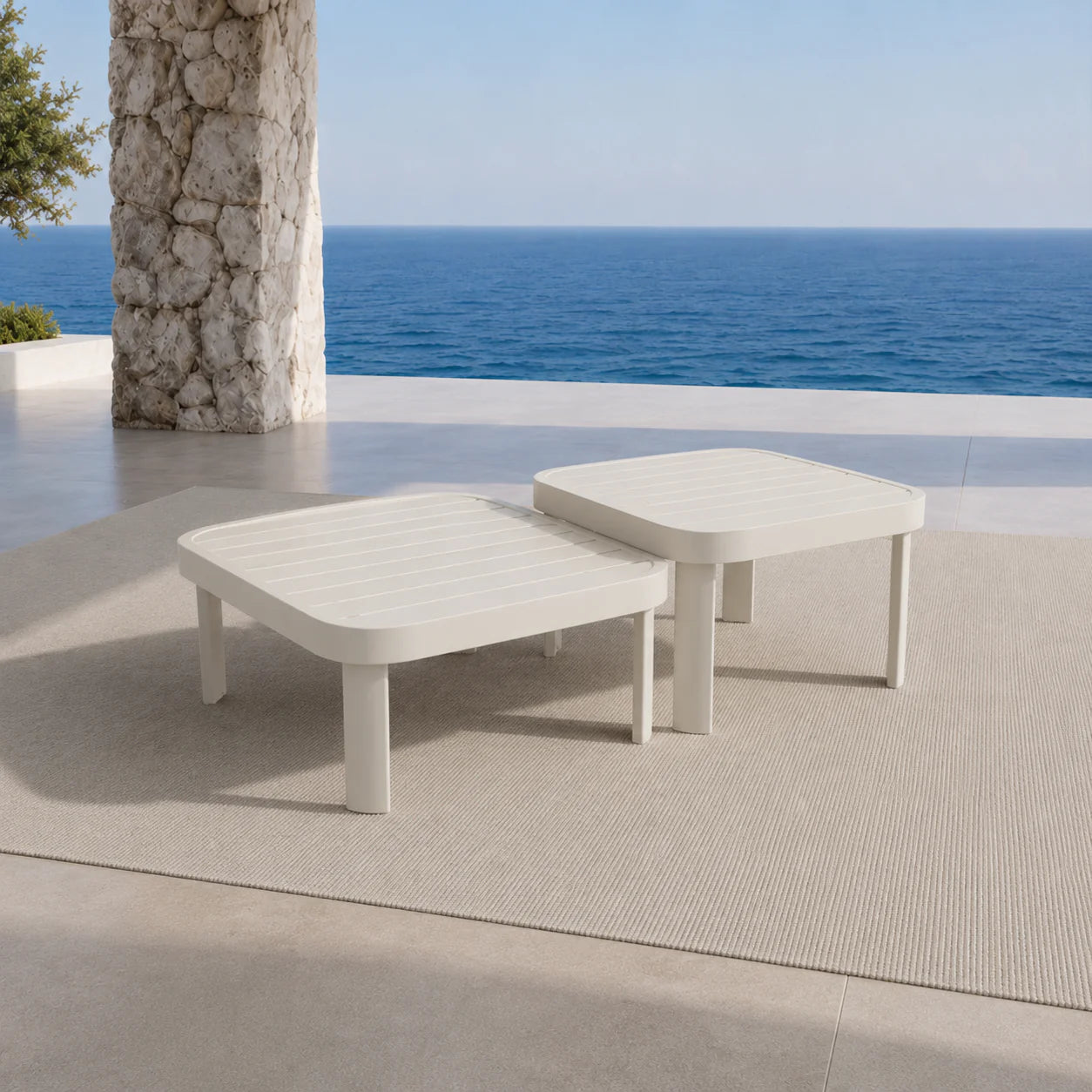 Furnish365 Sofia 8 seater outdoor modular corner sofa set in a modern garden setting