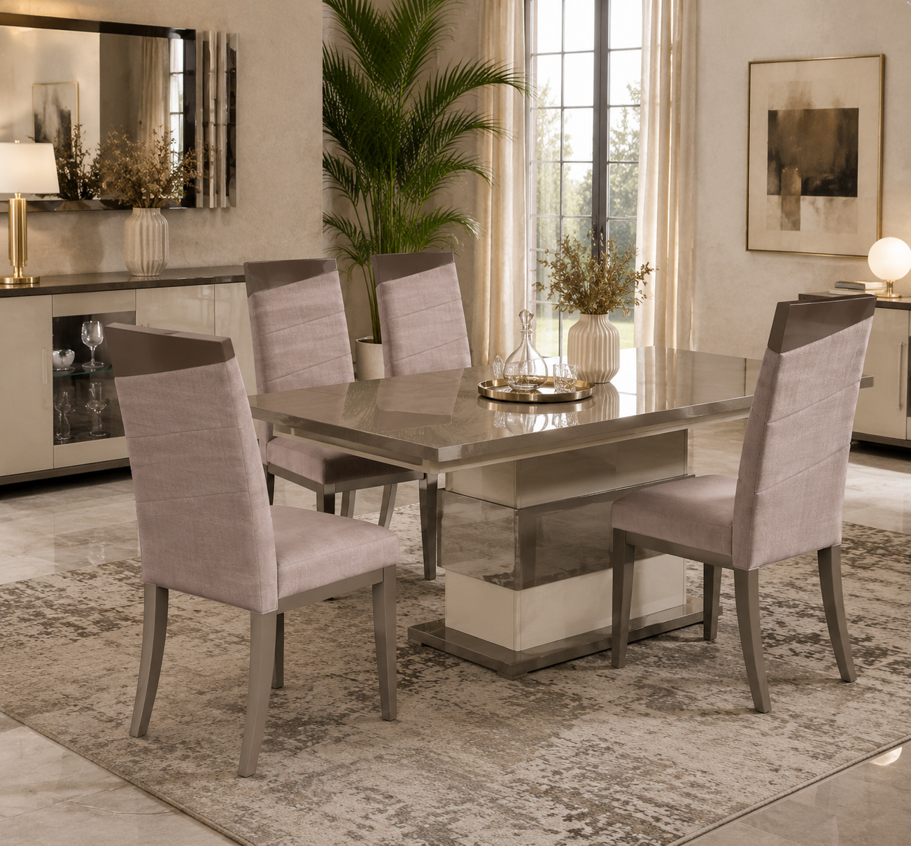 Solid wood dining chair – Italian design, sturdy and elegant for modern dining rooms