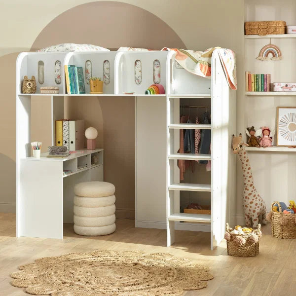 Vision High Sleeper Bed – Space-Saving Design with Study Area | Julian Bowen