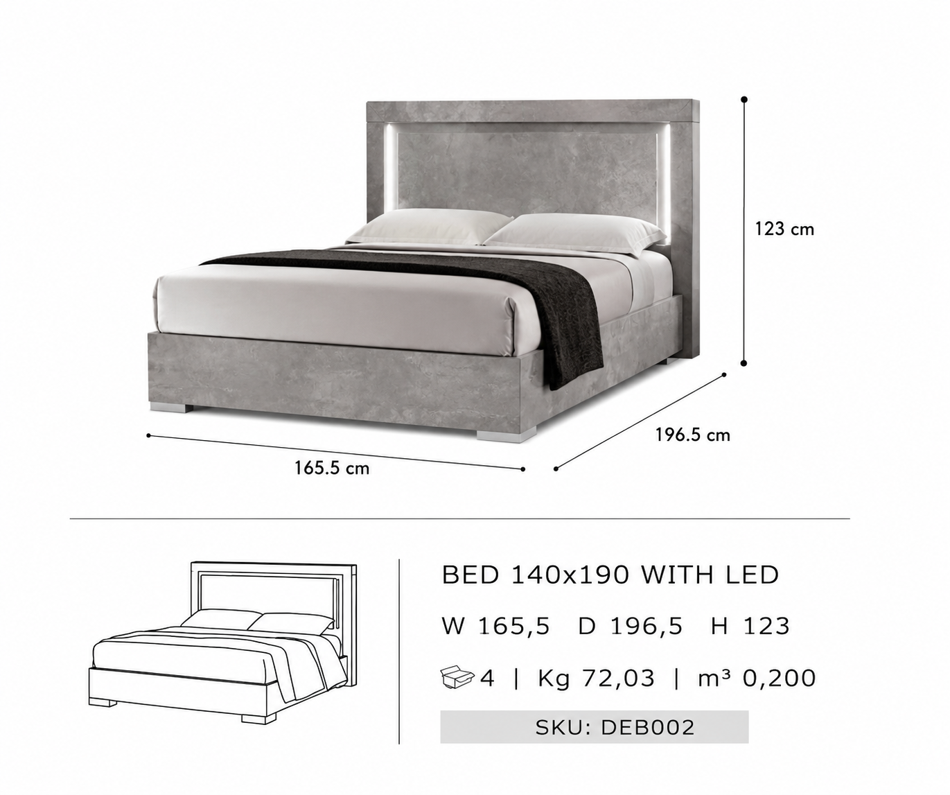 bed, Italian design bed, modern headboard, solid frame, bedroom furniture