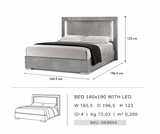 bed, Italian design bed, modern headboard, solid frame, bedroom furniture