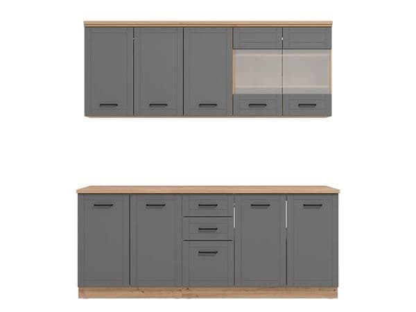 	Amos Mann Furniture Hudson graphite grey kitchen units in a modern kitchen setting