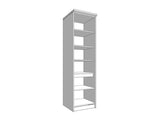 Amos Mann Furniture Hudson grey and oak tall kitchen larder unit in a modern kitchen setting