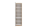Amos Mann Furniture Hudson grey and oak tall kitchen larder unit in a modern kitchen setting