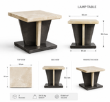 lamp table – Italian design, compact side table for living rooms