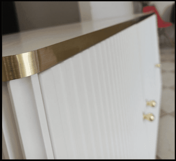 Amos Mann Furniture Maison sideboard with doors open showing the internal shelves