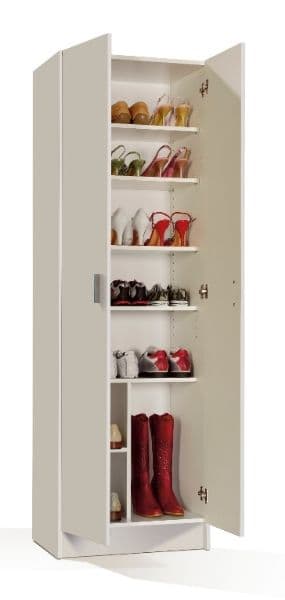 Amos Mann Furniture multi purpose white storage cupboard in a modern home setting