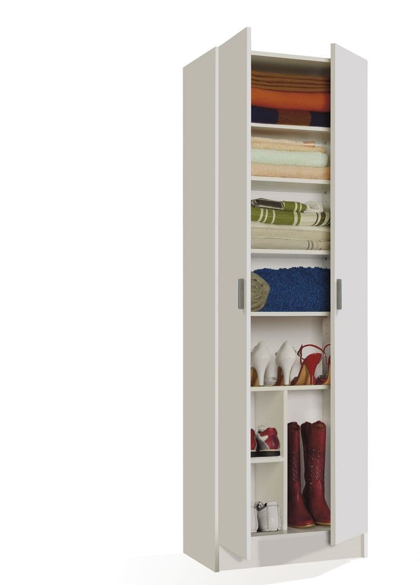 Amos Mann Furniture multi purpose white storage cupboard in a modern home setting