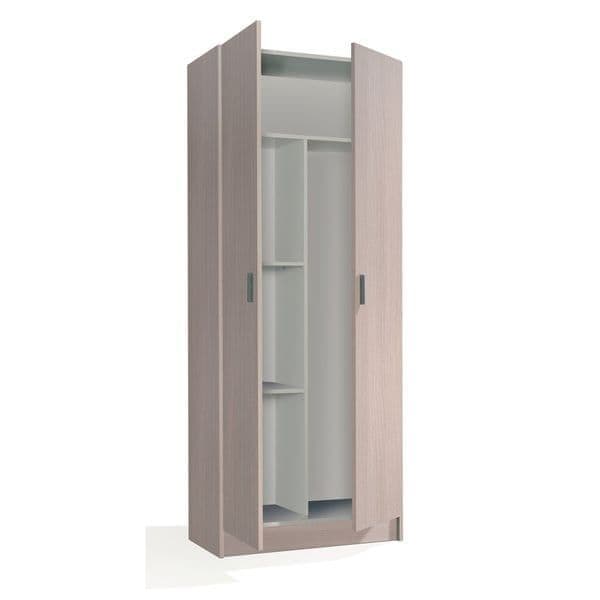 Amos Mann Furniture multi tall oak effect utility cupboard in a modern utility room setting