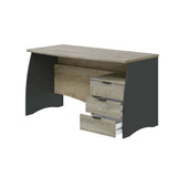 Amos Mann Furniture Oris oak and grey large desk in a modern home office setting
