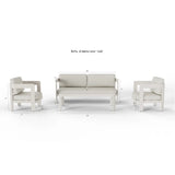 Furnish365 Sofia 4 seater outdoor lounge set in a modern garden setting