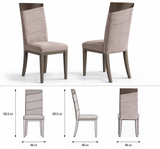 Solid wood dining chair – Italian design, sturdy and elegant for modern dining rooms